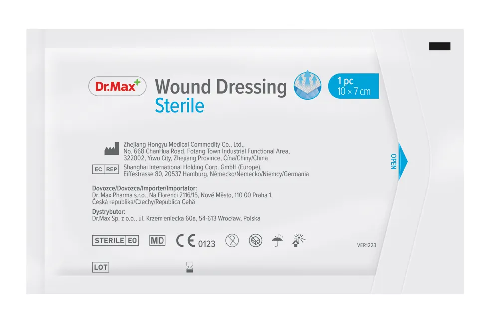 Dr. Max Wound Dressings Sterile 10x7 cm 1×5 ks, samolepiaca sterilná náplasť na rany