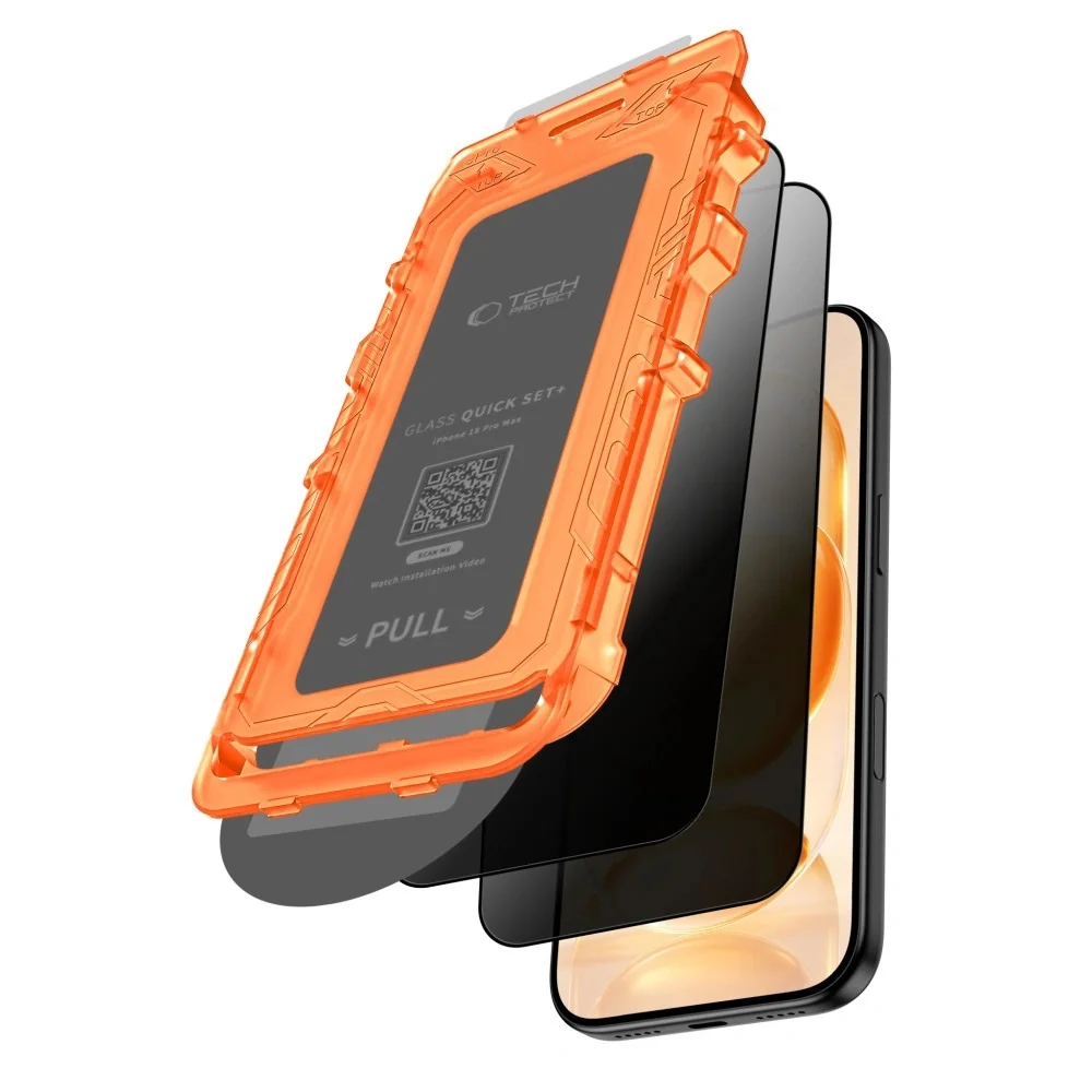 Tech-Protect Quick Set Spy 2x ochranné sklo na iPhone 18 Pro Max, čierne