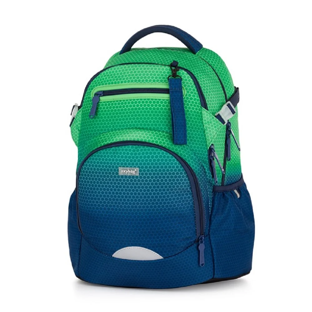 Školský batoh OXY OMBRE Zelený Ergonomický, 28 l