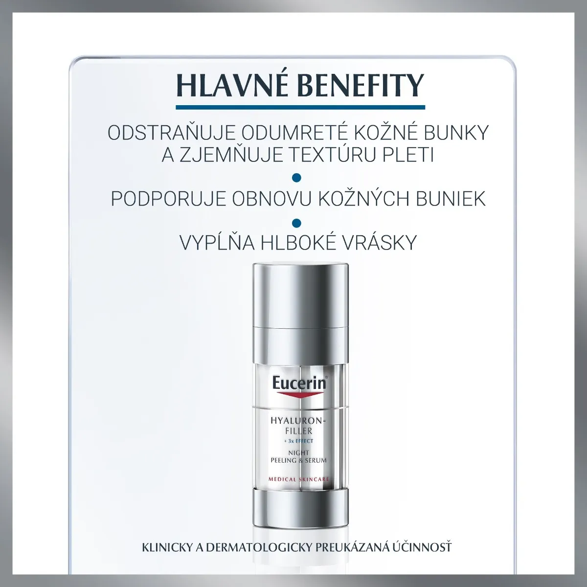 Eucerin HYALURON-FILLER nočné sérum 1×30 ml, obnovujúce a vypĺňajúce