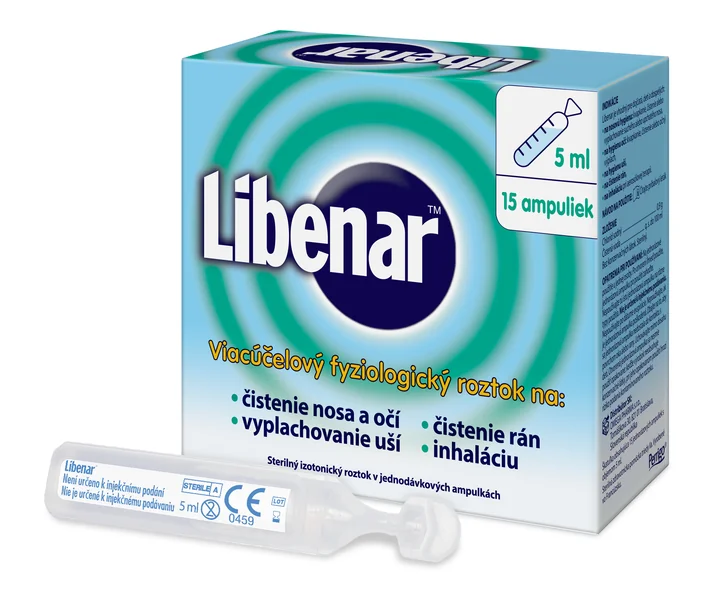 Libenar Viacúčelový fyziologický roztok 15×5 ml, izotonický roztok