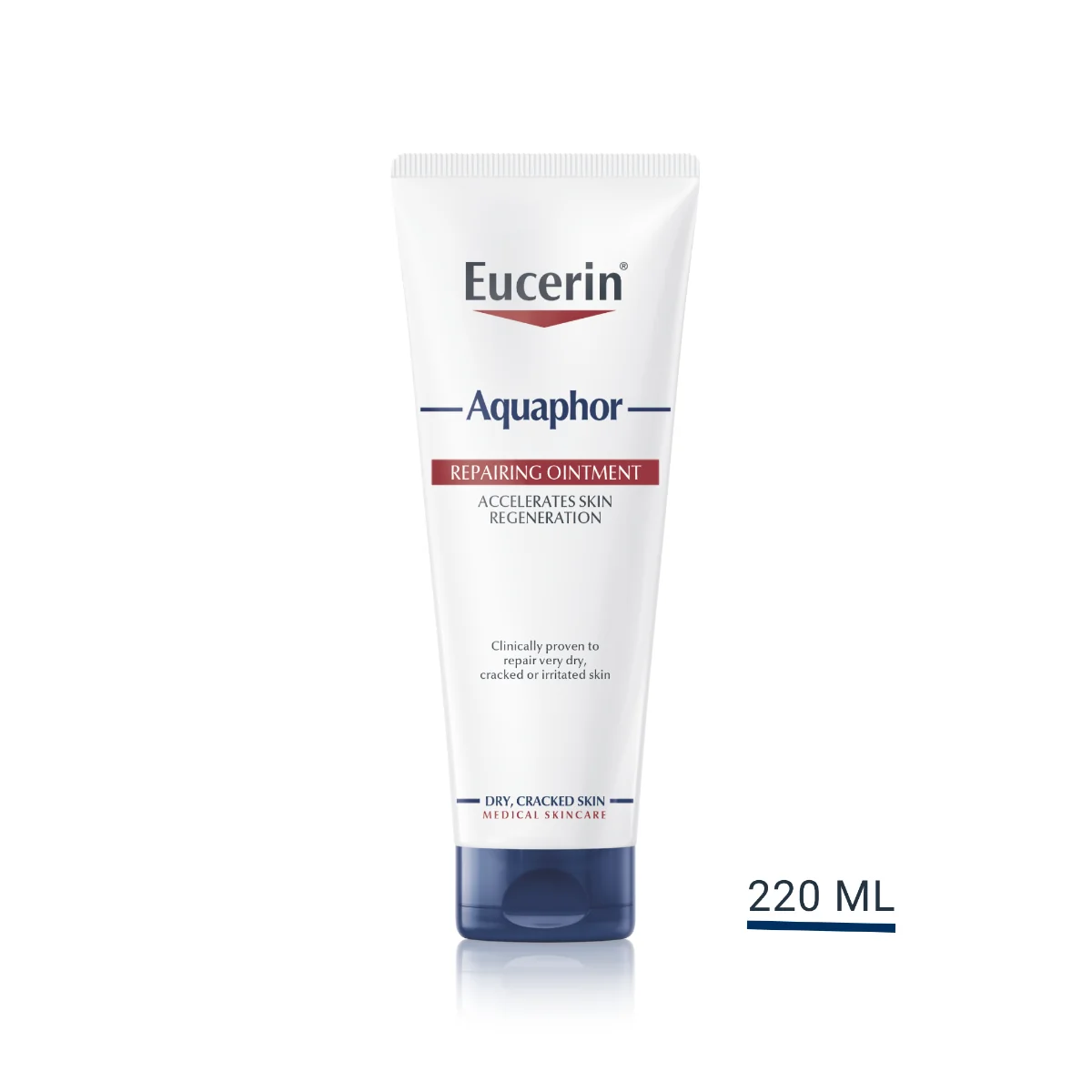 Eucerin Aquaphor Regeneračná masť 1×220 ml, obnova veľmi suchej pleti