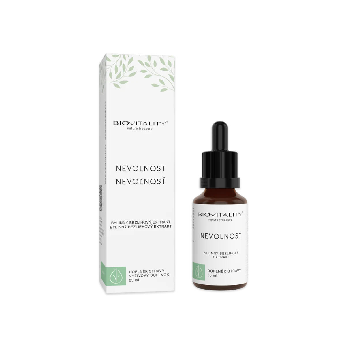 Nevoľnosť bezalkoholová tinktúra – kvapky 25 ml – Green idea