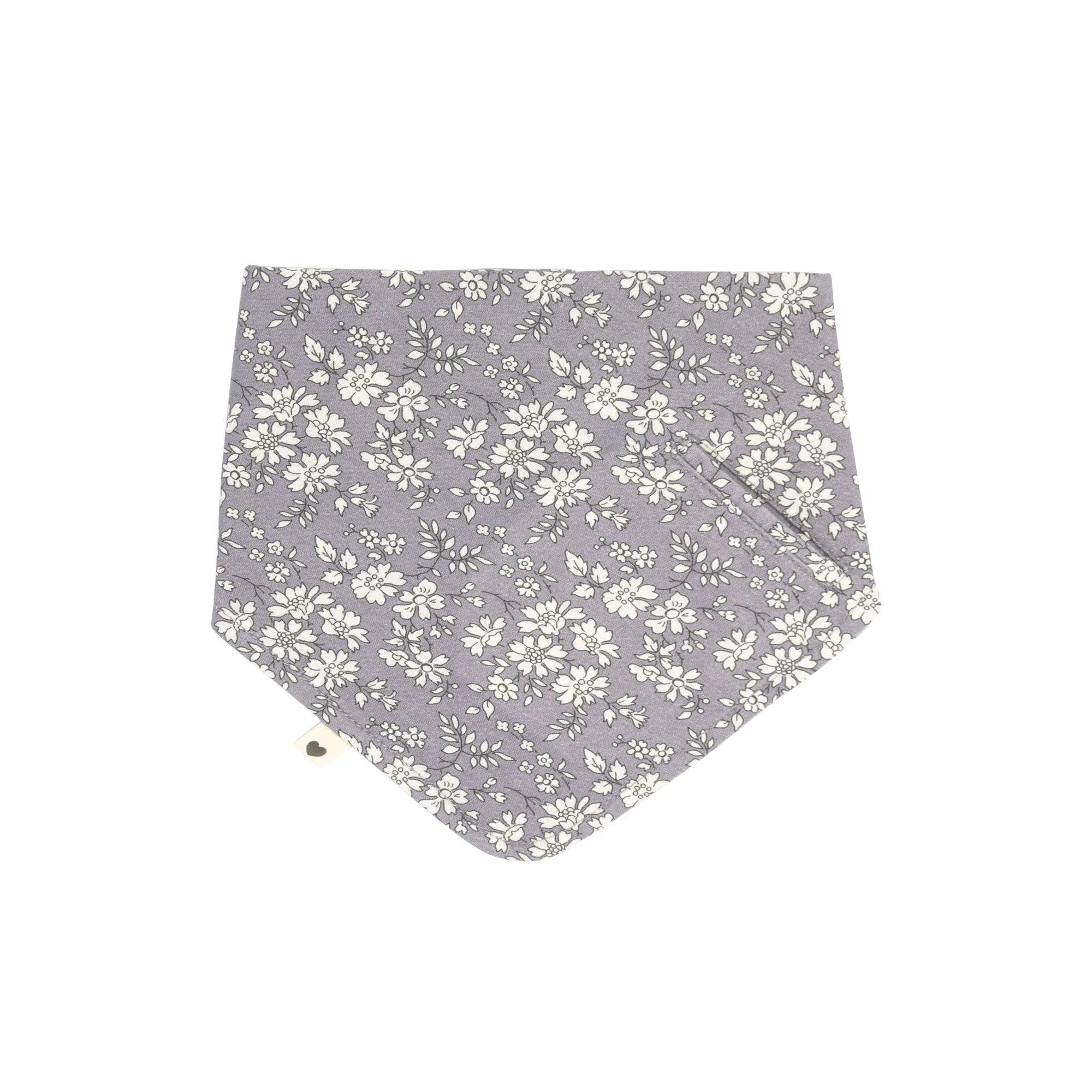 BIBS x LIBERTY slintáčik z bavlny Fossil Grey