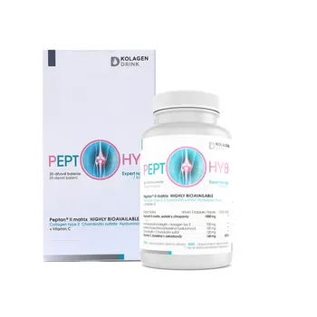 KolagenDrink PEPT-OHYB, extrakt z chrupavky Peptan IIm, kĺbová výživa 1×60 cps, 30 dávok v balení