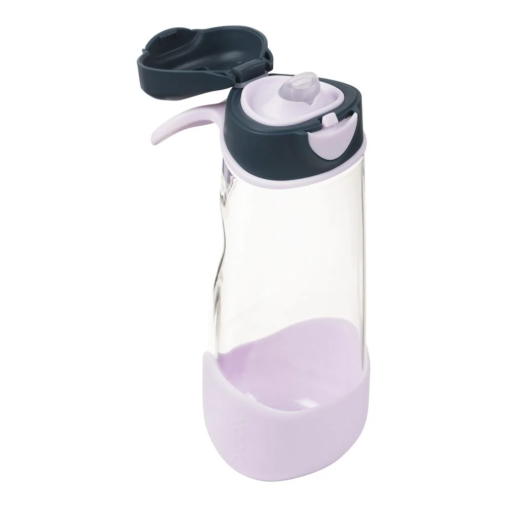 Športová fľaša na pitie 600 ml indigo/ružová