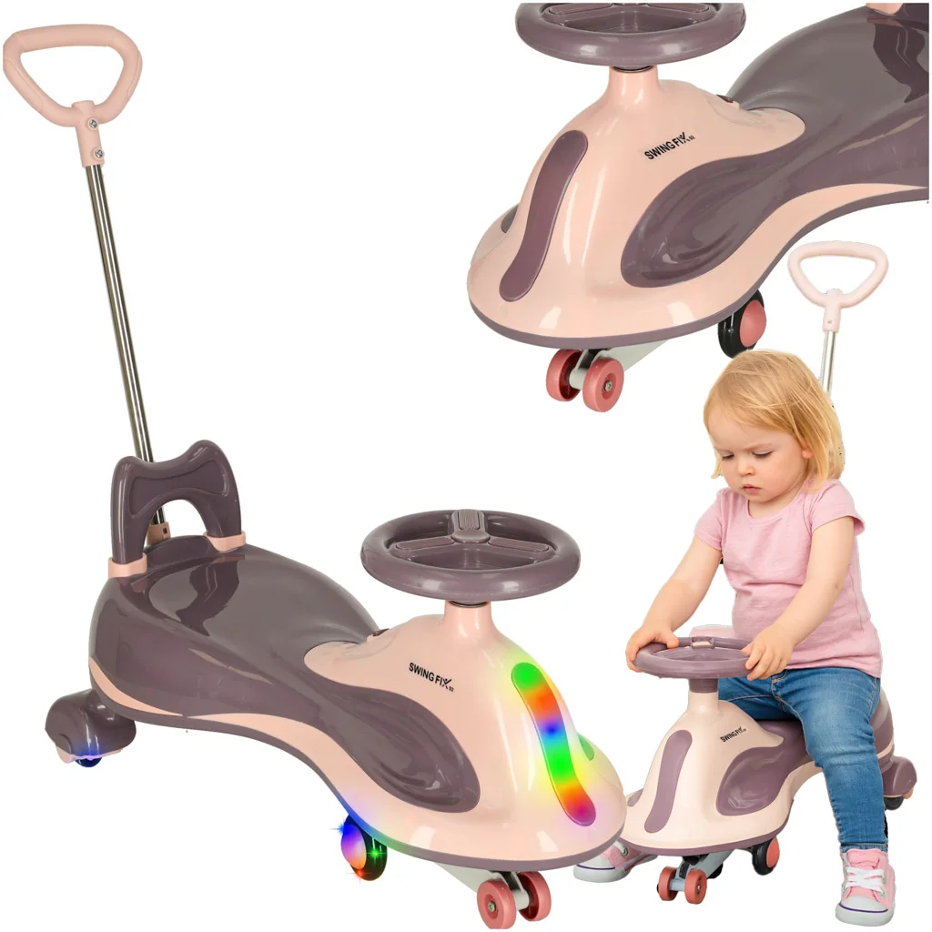 Gravitačné odrážadlo LED Swing FIX S2 s rúčkou fialové do 100 kg 