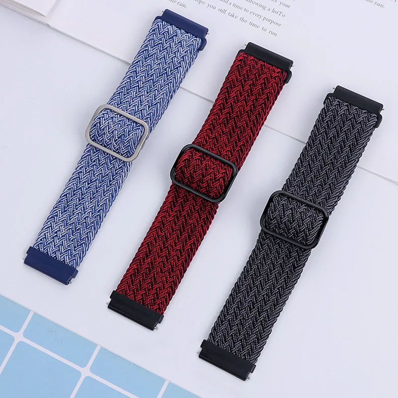 BStrap Braid Nylon remienok na Huawei Watch GT/GT2 46mm gray black