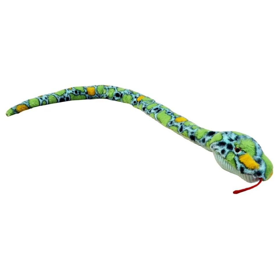 Zelený had plyšový 138cm