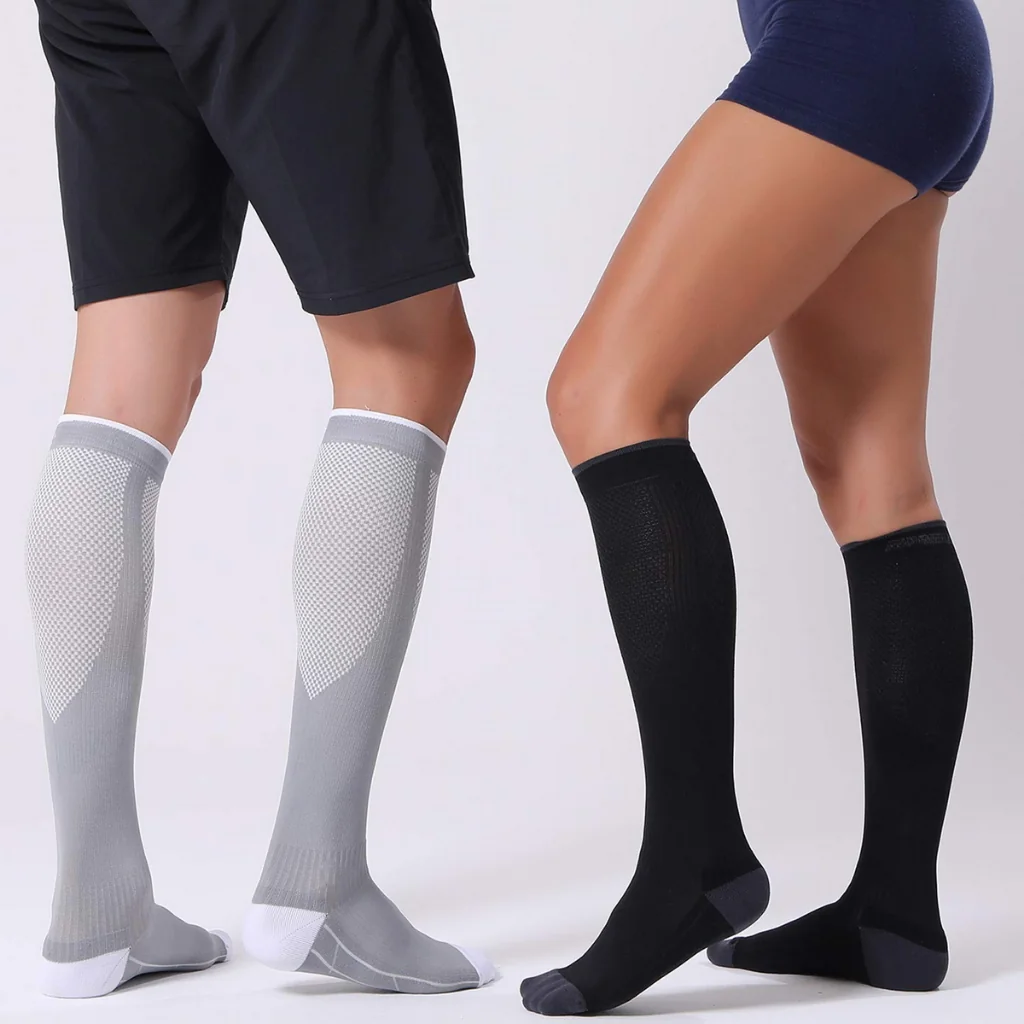 Kompresné podkolienky unisex čierne S/M