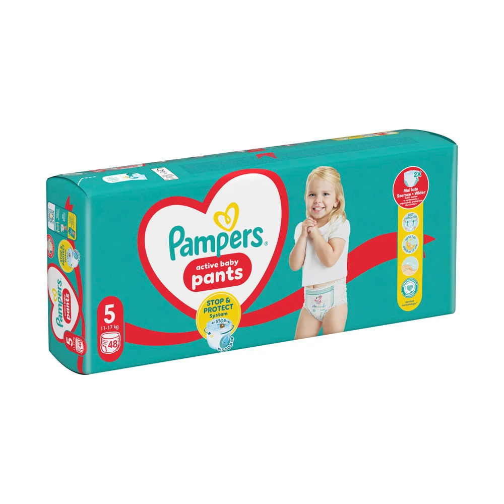 PAMPERS PANTS SP S5 11-17KG 48KS 1×48 ks, detské plienkové nohavičky