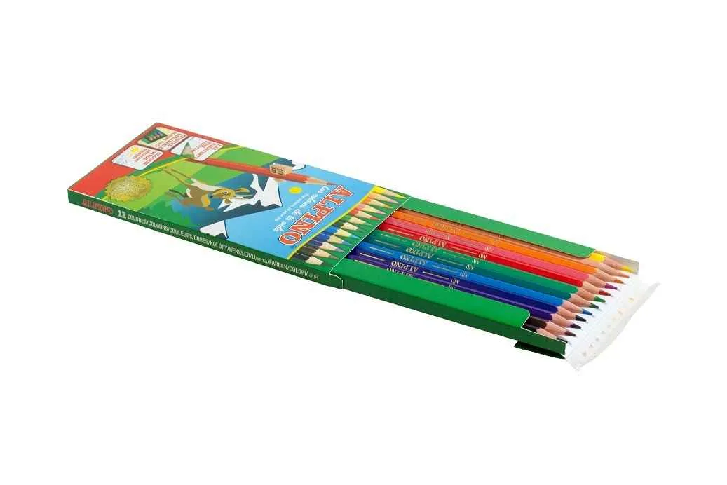 ALPINO Balenie 12 farebných ceruziek 1×1 set, farebné ceruzky