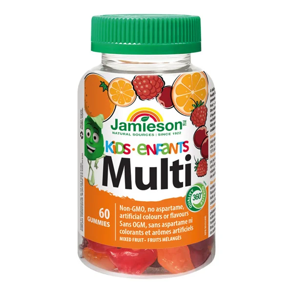 JAMIESON MULTI KIDS MULTIVITAMÍN S VITAMÍNOM C 1×60 tbl, na cmúľanie pre deti