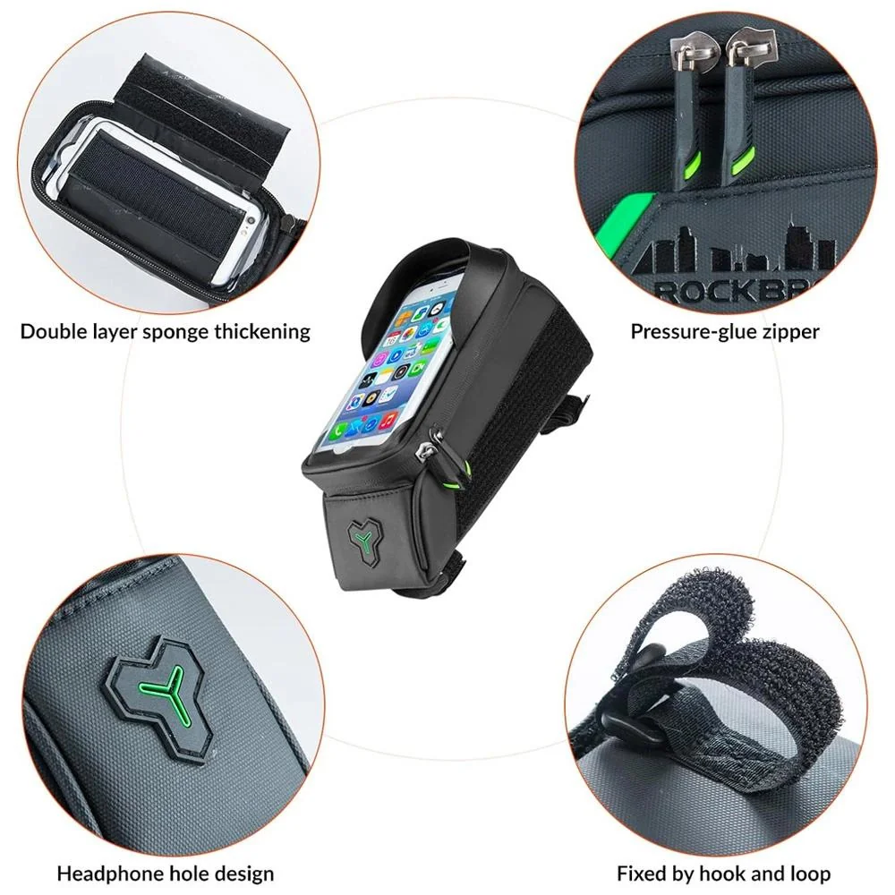 Rockbros Phone Bag cyklistická taška 1.5L, čierna