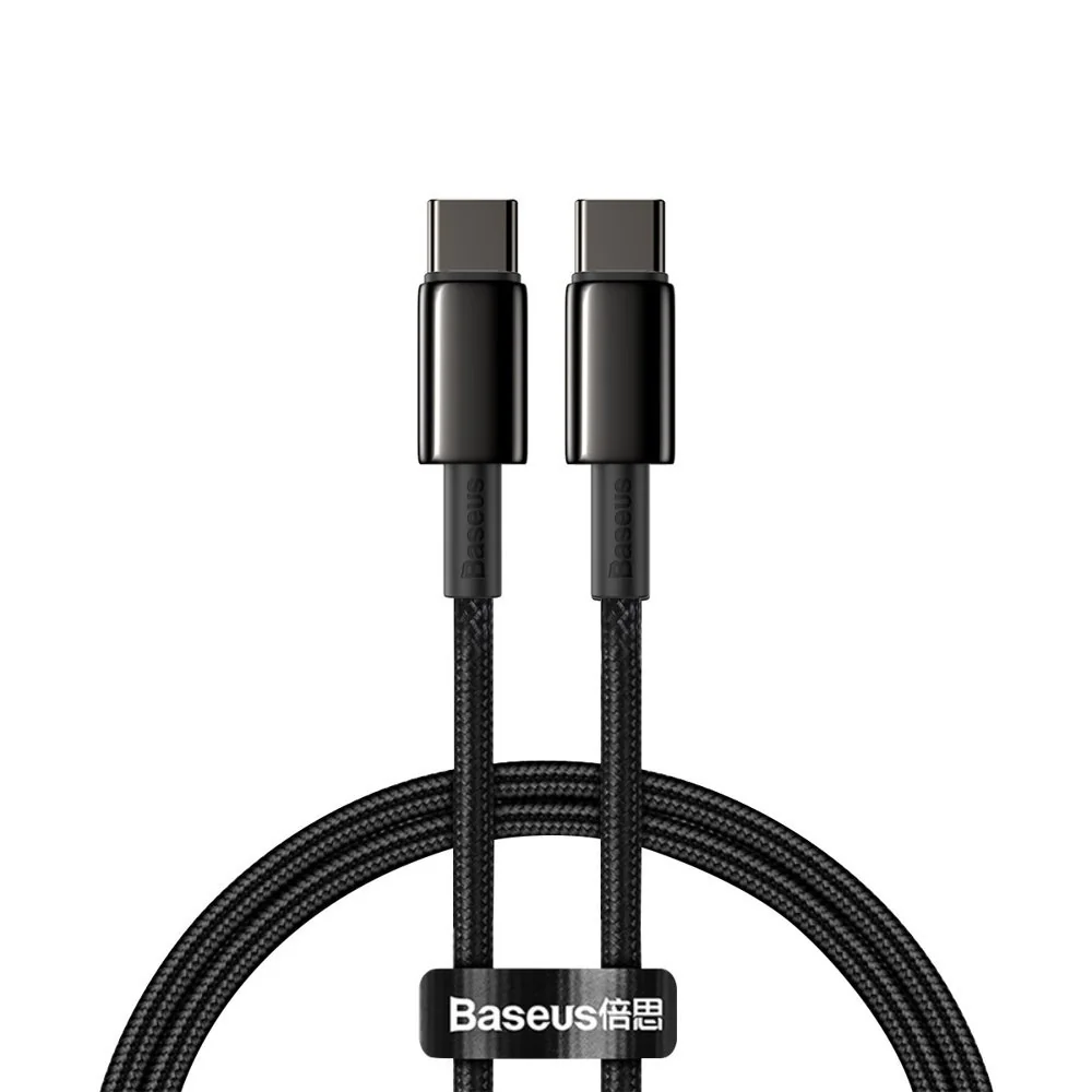 Baseus Data kábel USB-C / USB-C PD QC 100W 5A 2m, čierny