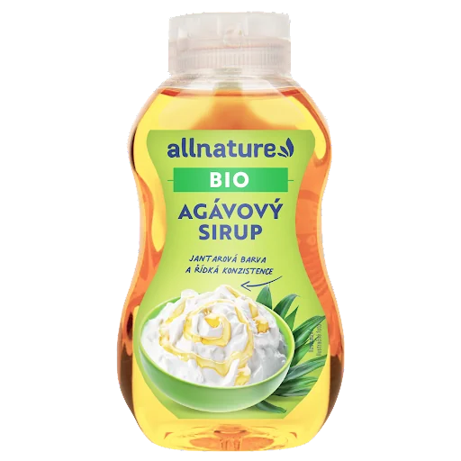 Allnature Agývový Sirup Bio 250ml 1×250 ml, sladidlo