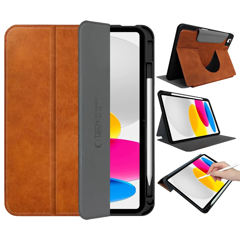 Tech-Protect Fleece puzdro na iPad 10.9” 10gen 2022 / 11'' 11gen 2025, hnedé hnedé