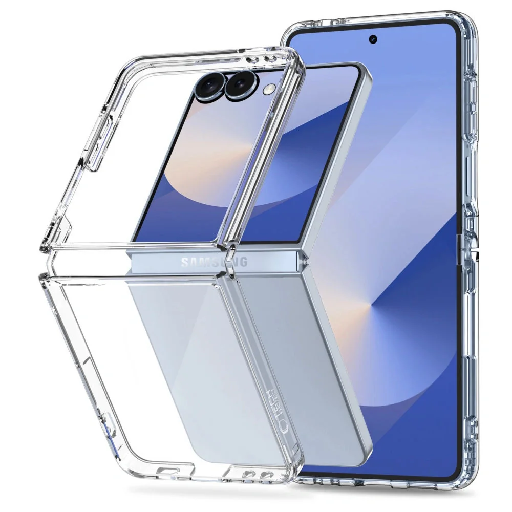 Tech-Protect Flexair Hybrid MagSafe kryt na Samsung Galaxy Z Flip 7, priesvitný riesvitný