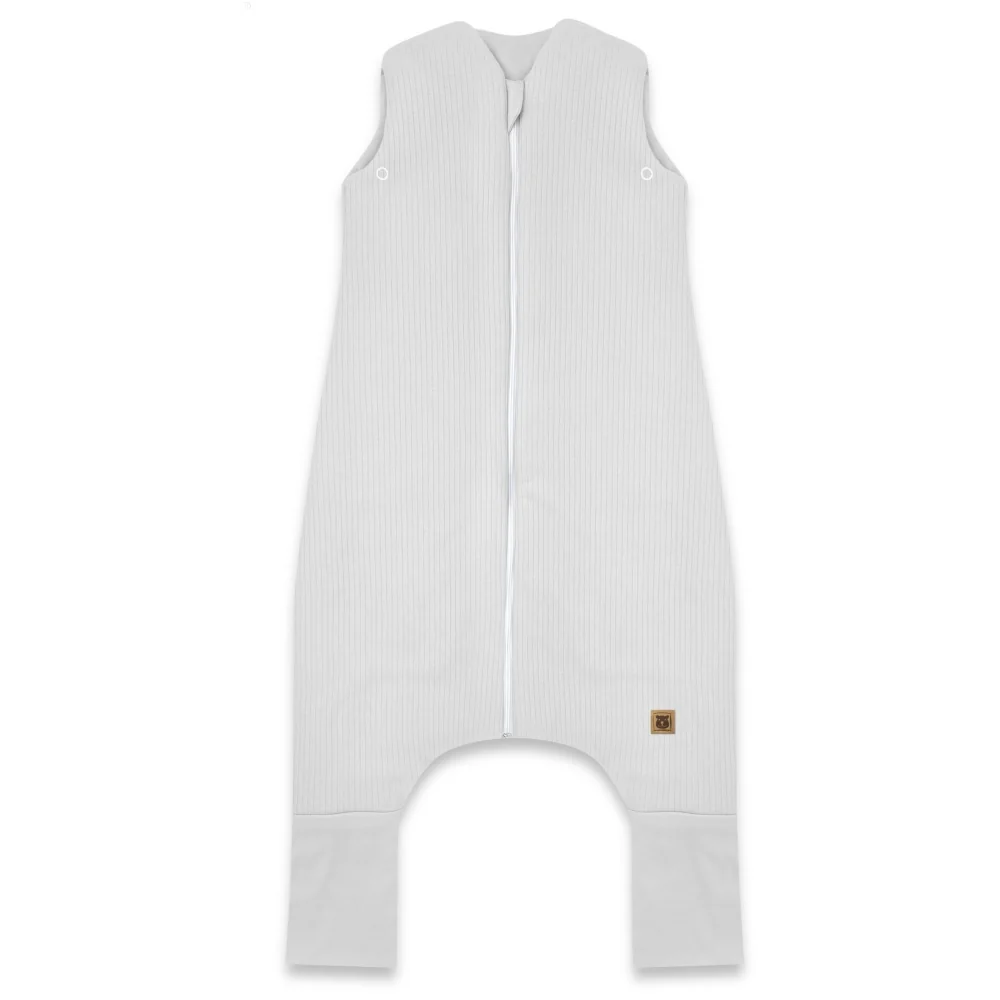 Spací vak so zahrnovacími nohavičkami, Soft Interlock, prúžok, šedý, veľ. M