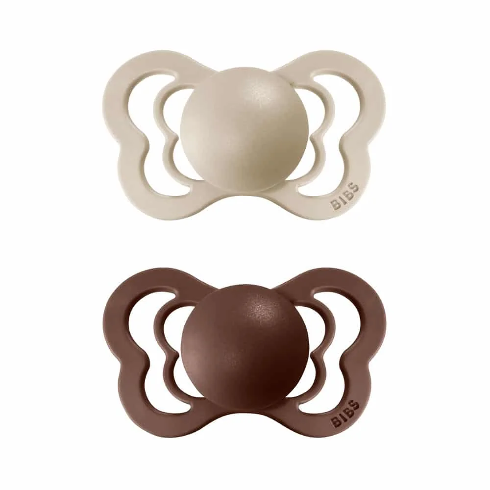BIBS Couture ortodontické cumlíky z prírodného kaučuku 2ks veľkosť 1 - Vanilla / Mocha