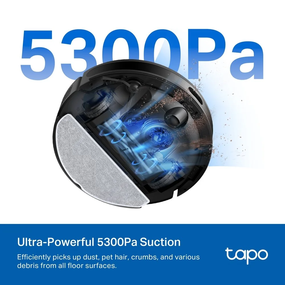 Vysávač TP-Link Tapo RV20 Max robotický s mopom, 5300Pa, MagSlim Tapo RV20 Max