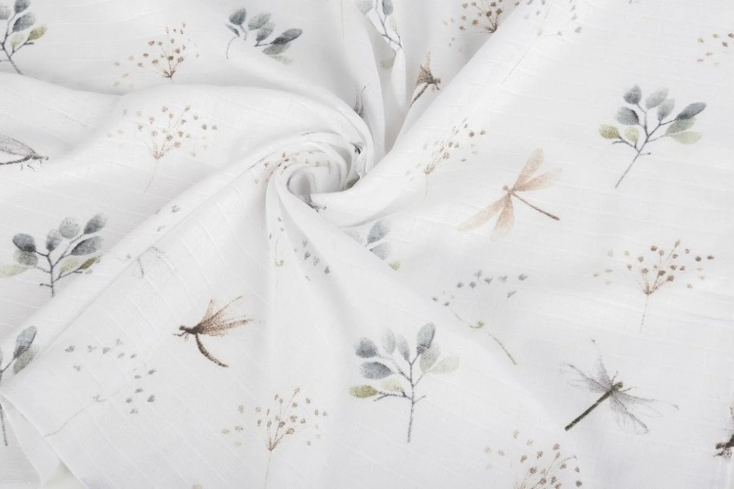 Tetra plienky Basic 70×80 cm Floral grey - sada 5 ks, 100% bavlna