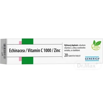 GENERICA Echinacea/Vitamin C 1000/Zinc 1×20 tbl, výživový doplnok