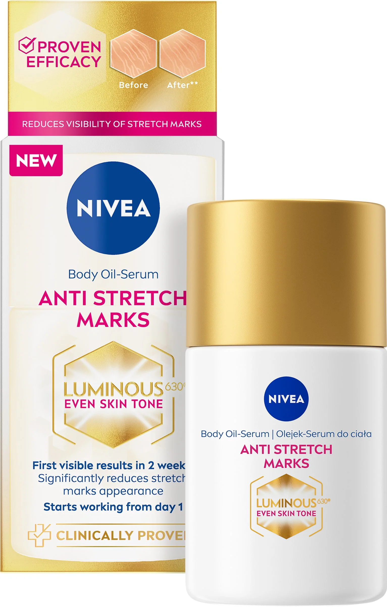 Nivea Telové olejové sérum Luminous630 1×100 ml, telové sérum