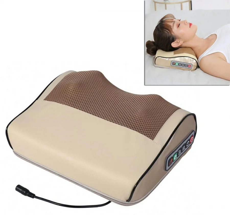 Prístroj masážny na krk a šiju Shiatsu s infra 24W CERVICAL MASSAGE PILLOW