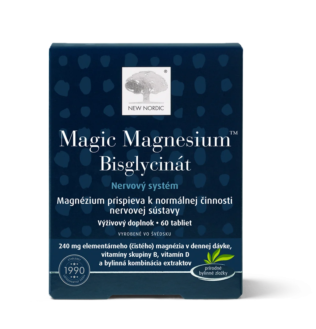 NEW NORDIC Magic Magnesium Bisglycinát 60 tbl