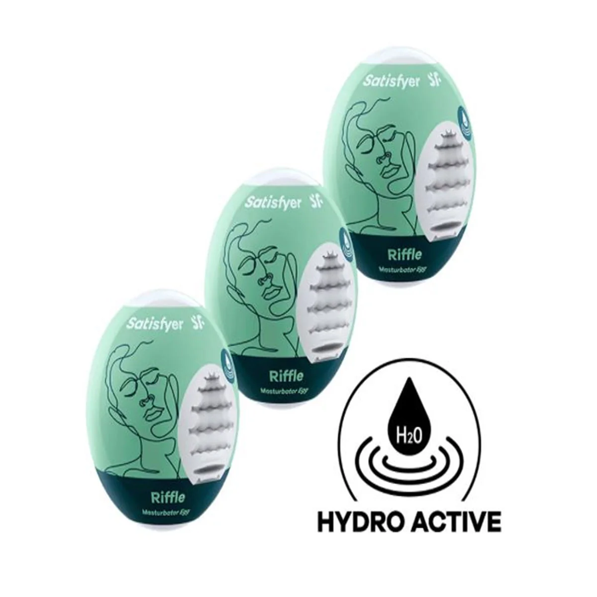 SATISFYER Masturbator Eggs - masturbačný set 3ks, masturbačný set