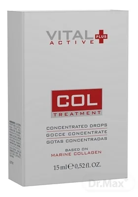 VITAL PLUS ACTIVE COL 1×15 ml, koncentrované kvapky s morským kolagénom