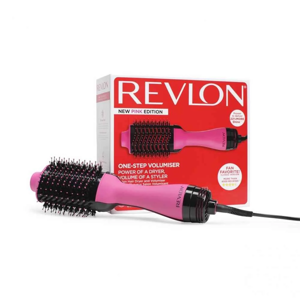 Revlon Pro Collection Rvdr5222e Vlasový Teal S Funkciou Sušenia A Kulmou, Ružová 1×1 ks, kefa na vlasy
