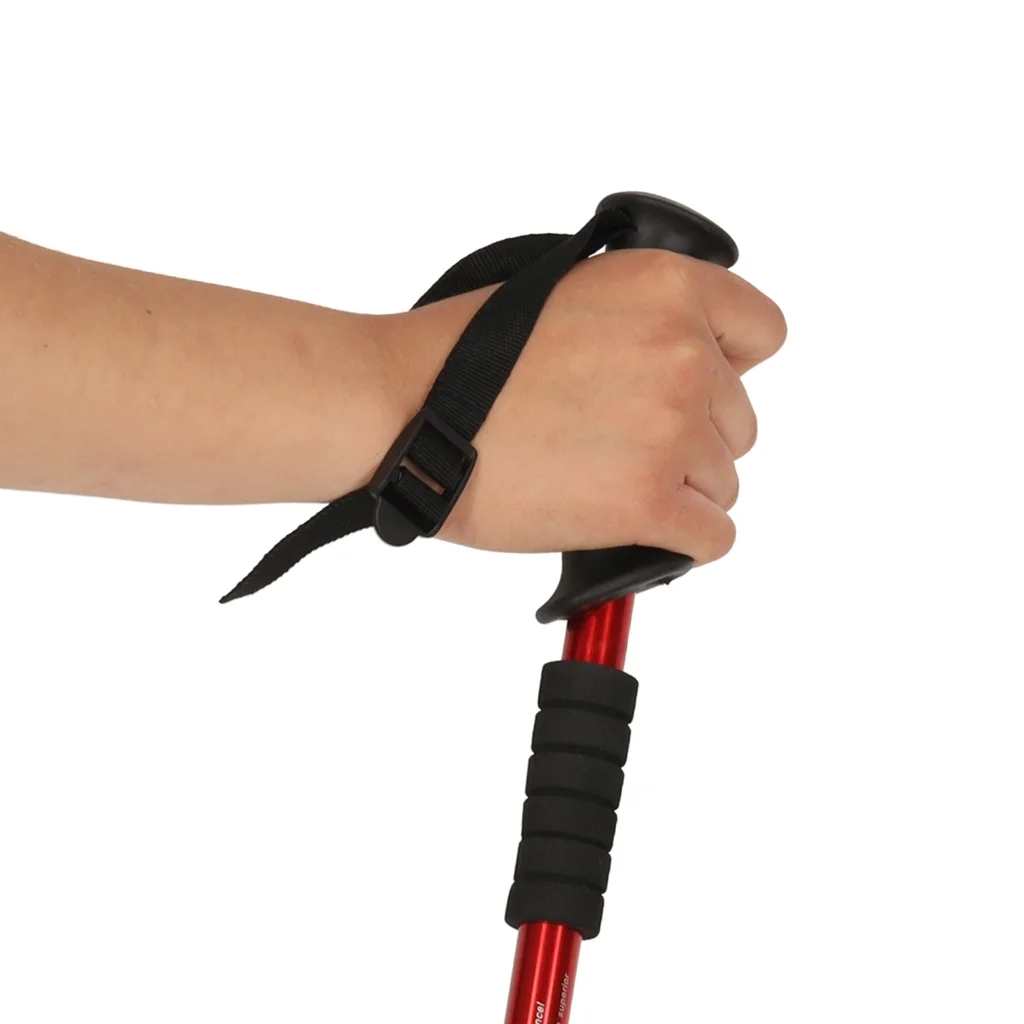 Trekingové palice Nordic Walking skladacie 2 ks červené 65–135 cm