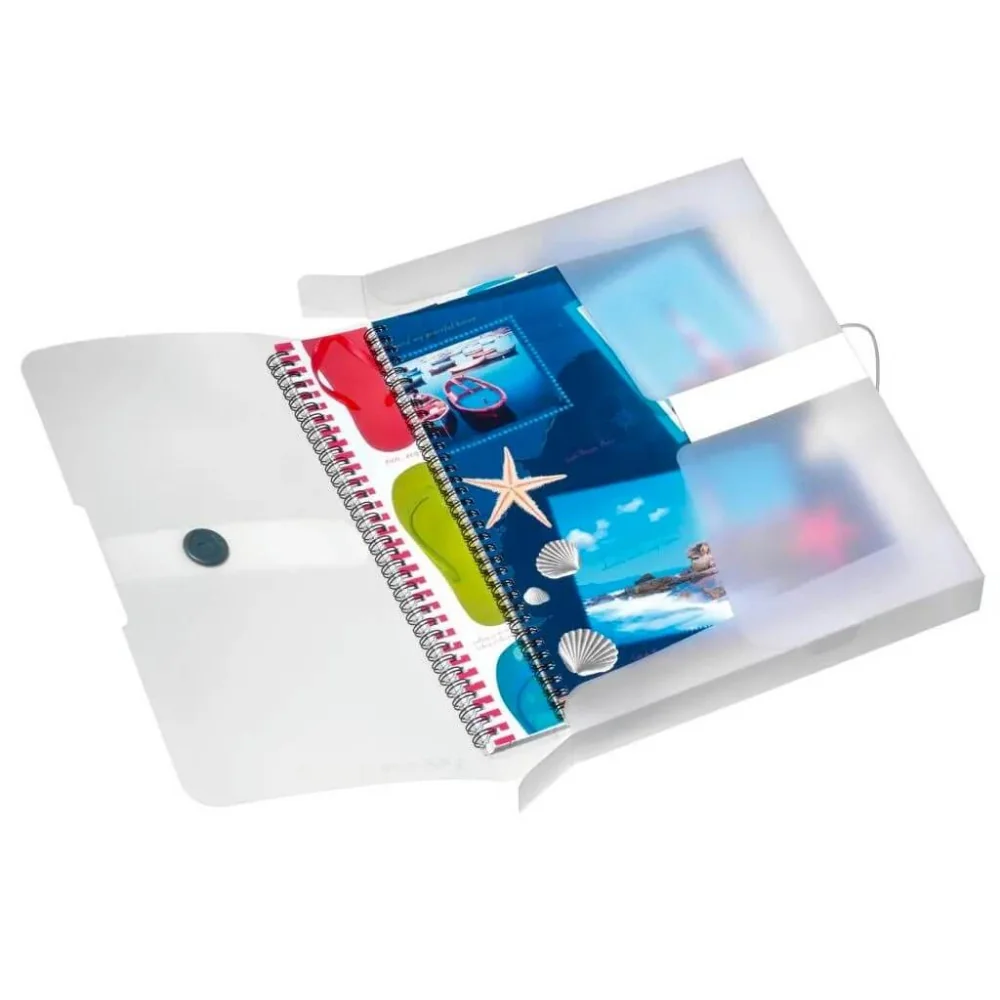 Plastový box s gumičkou Herlitz A4 PP číra-Herlitz
