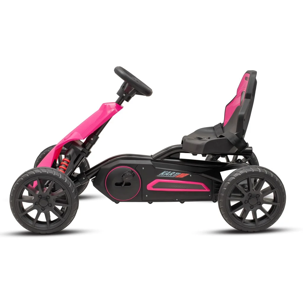 Detská šliapacia motokára Go-kart Speedster ružová