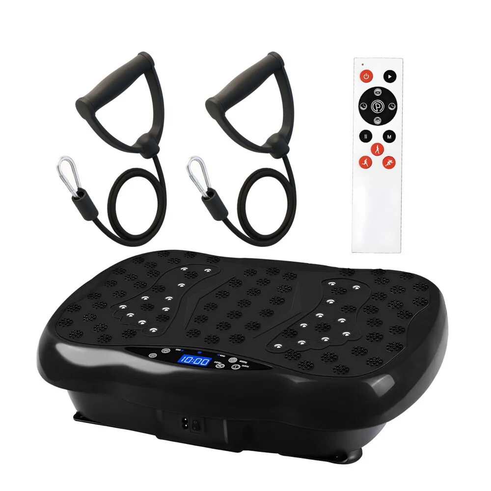 Livefy Fit Plate vibračná plošina na cvičenie, čierna