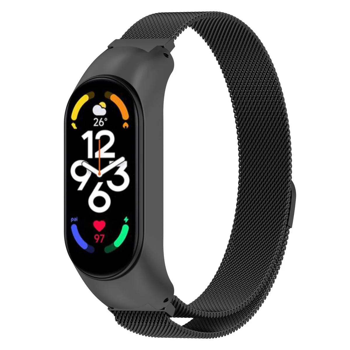 BStrap Milanese remienok na Xiaomi Mi Band 5/6 black