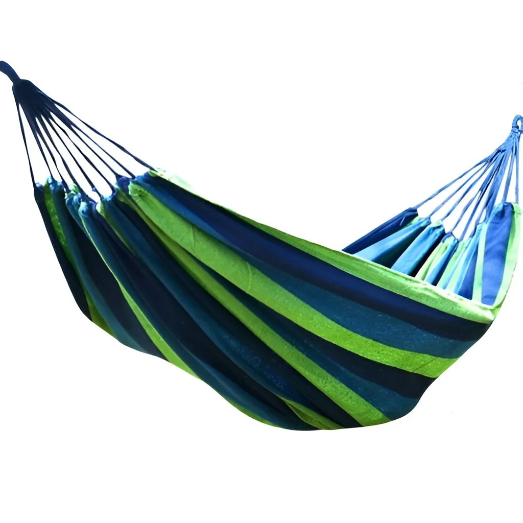 LIVEFY Hammock hojdacia sieť 260x150cm, modrá/zelená 