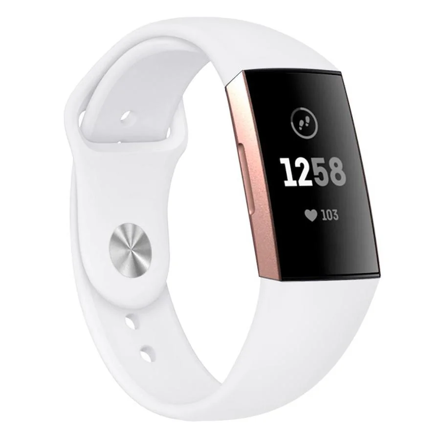 BStrap Silicone (Small) remienok na Fitbit Charge 3 / 4 white