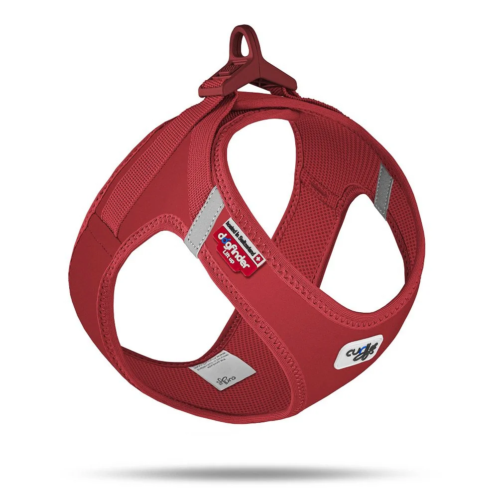 Postroj pre psov so sponou Softshell Red S, 4-7 kg
