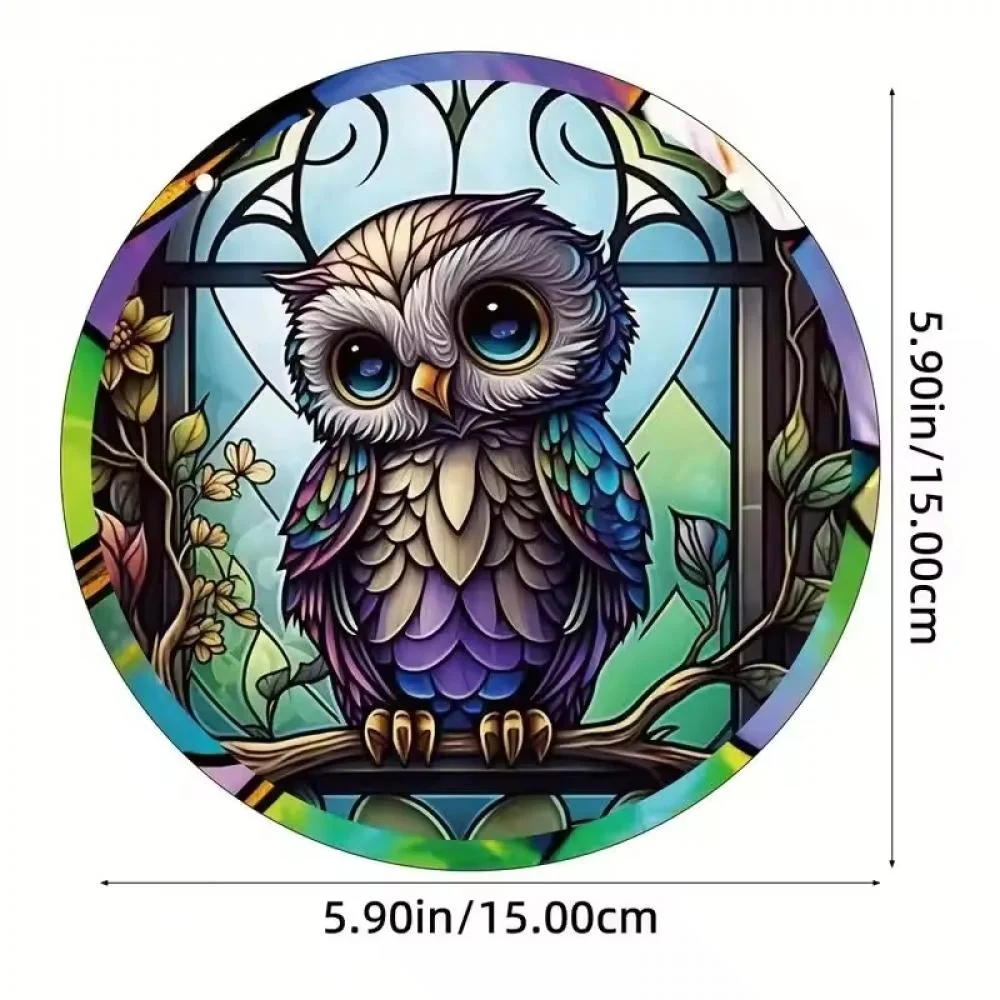 Lapač Slnka s sovou XL-30cm x 30cm