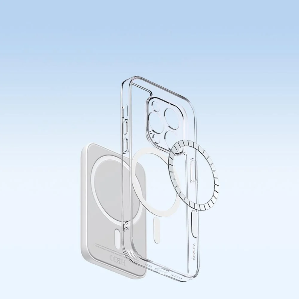 Magnetické gélové puzdro pre Apple iPhone 14 Pro Transparentná