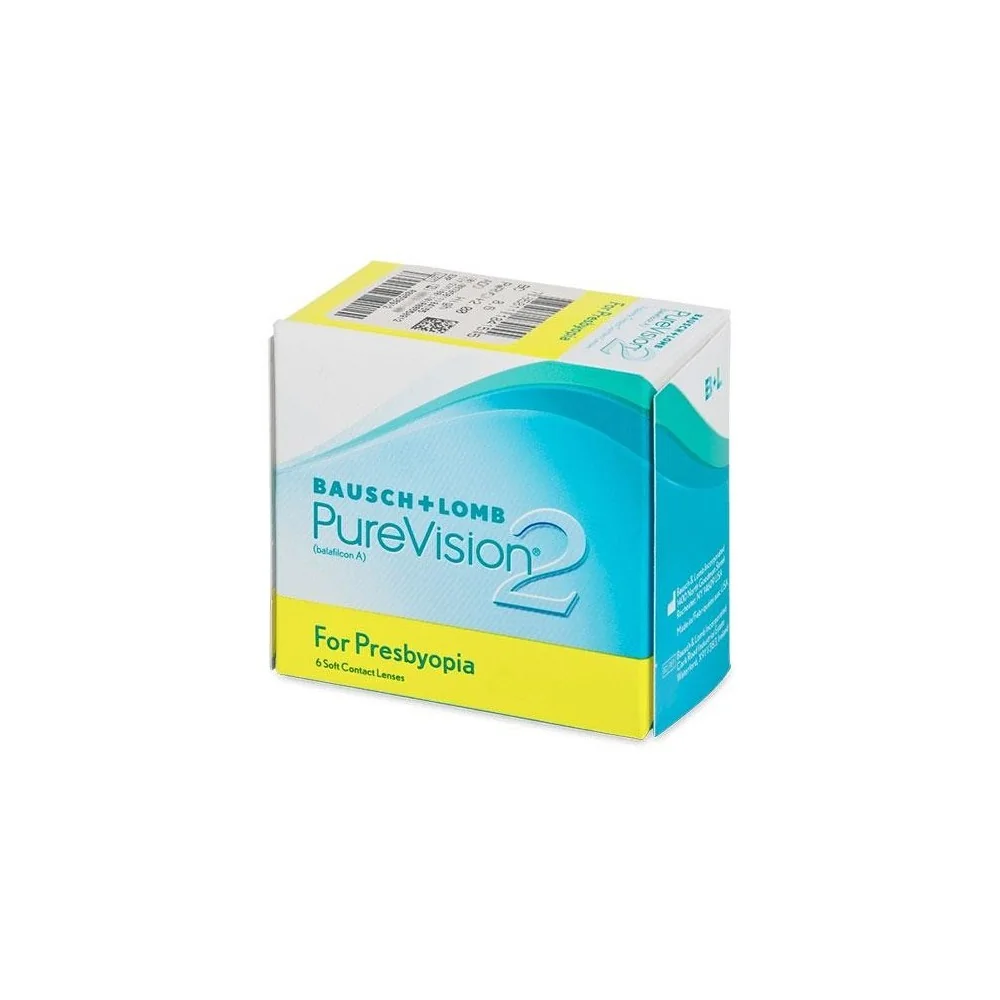 Mesačné PureVision2 for Presbyopia (6 šošoviek) Dioptrie: -4, Zakrivenie: 8.6, Adícia: Low