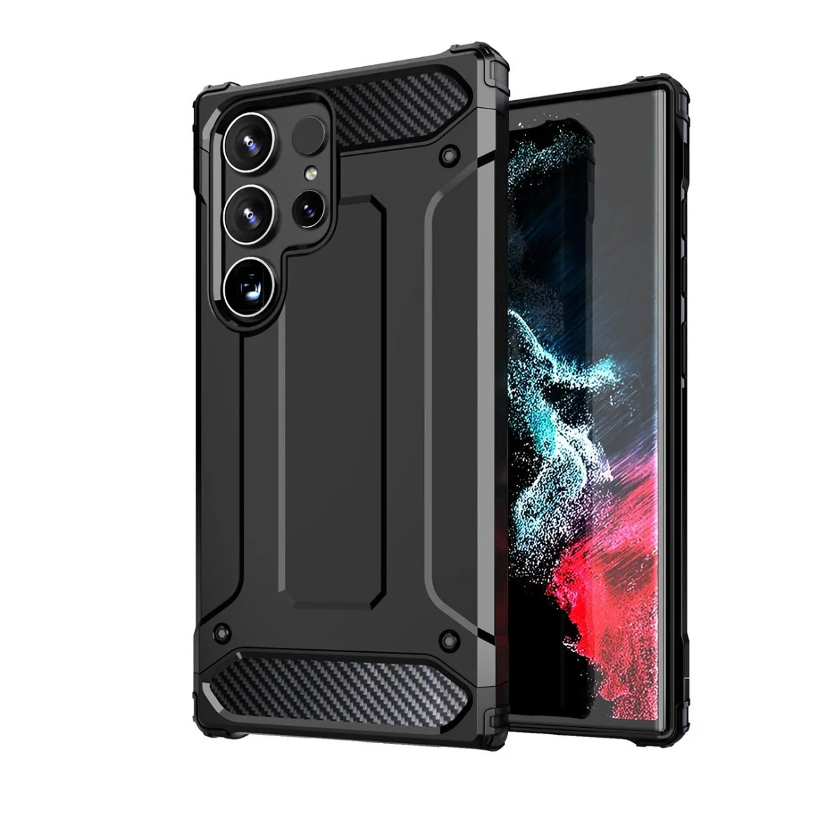 MG Hybrid Armor kryt na Samsung Galaxy S25 Ultra, čierny