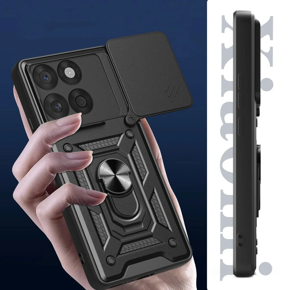 Tech-Protect Camshield kryt na Motorola Edge 60 Fusion, čierny