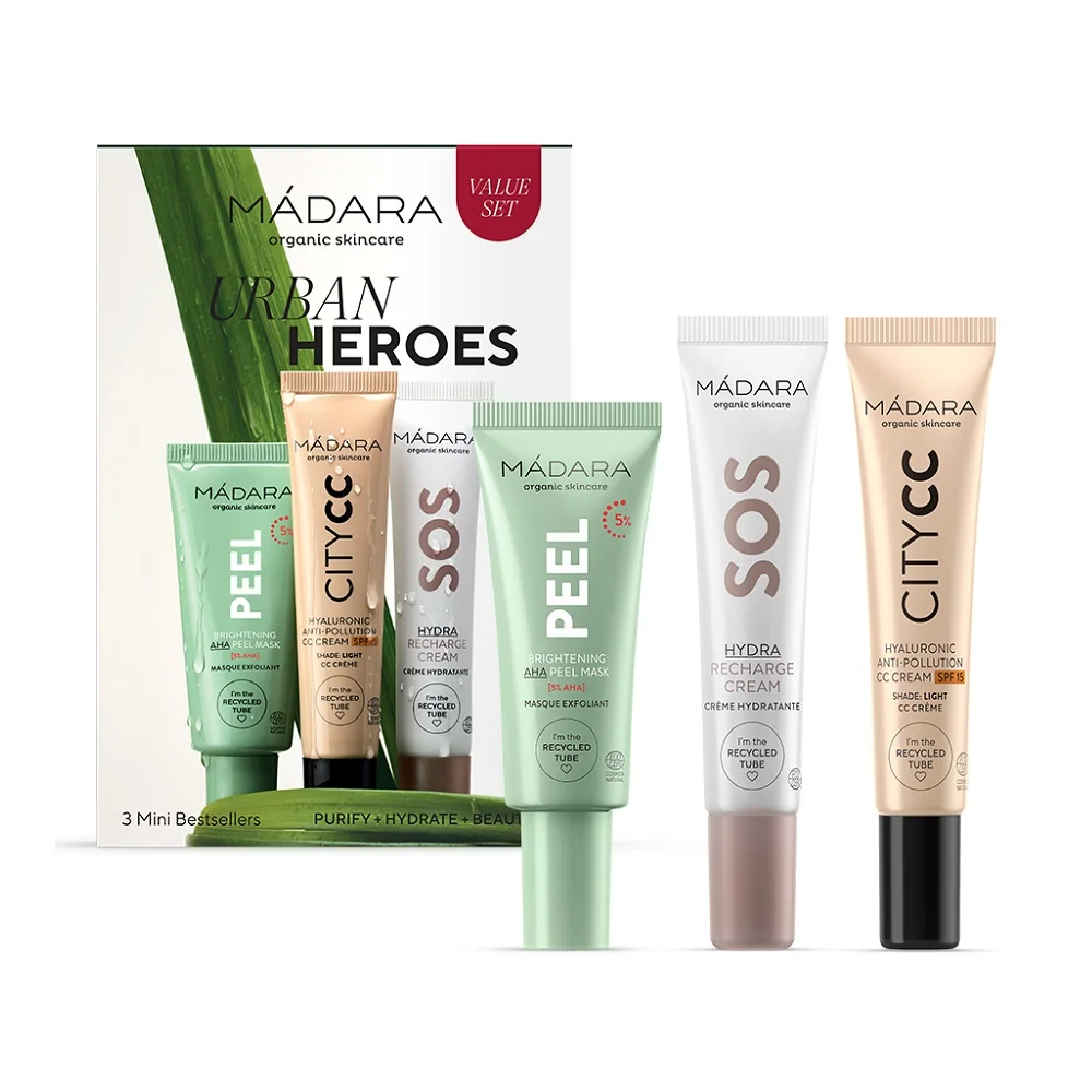MÁDARA URBAN HEROES Set starostlivosti o pleť LIGHT 1×1ks, darčeková sada