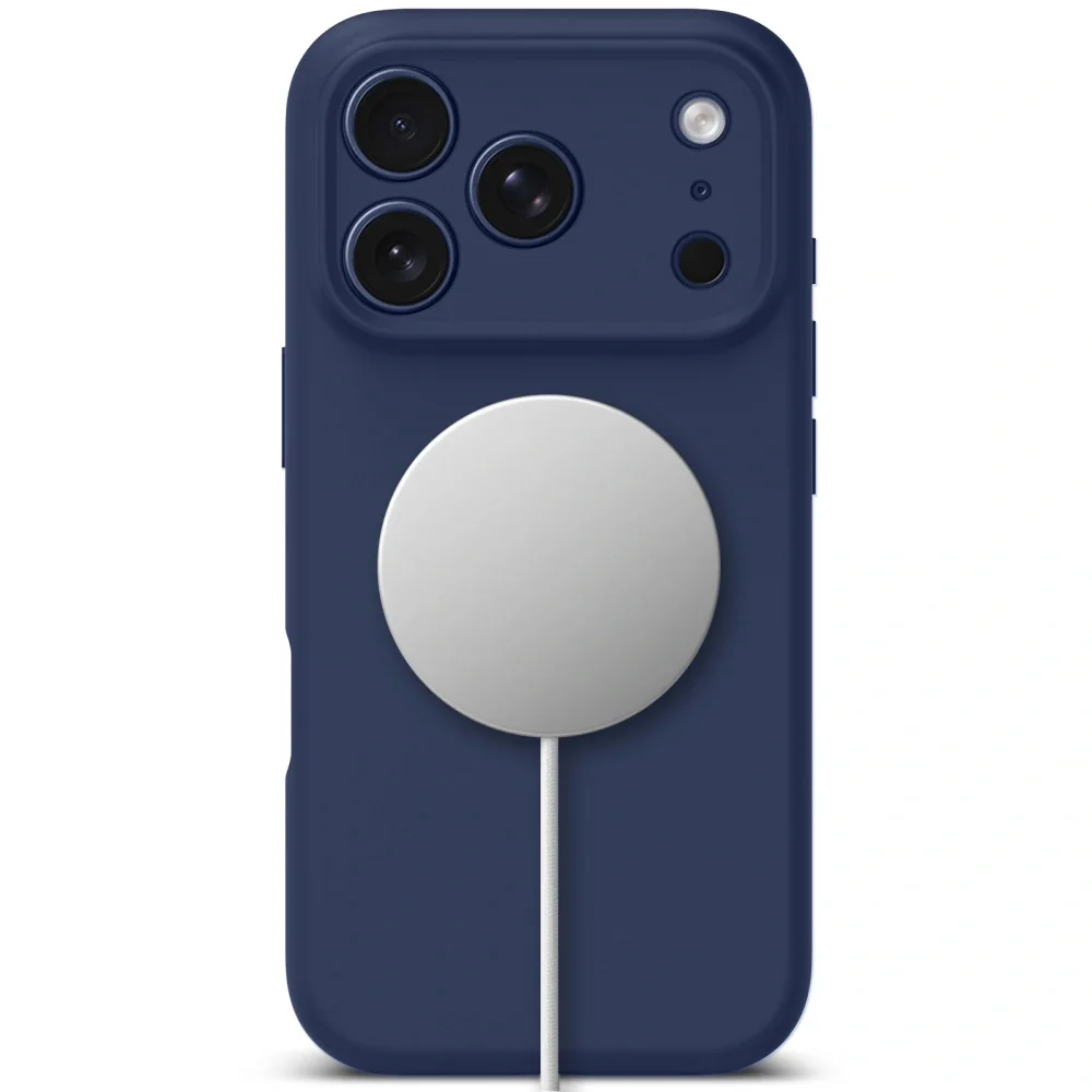 Tech-Protect Silicone MagSafe kryt na iPhone 17 Pro Max, modrý