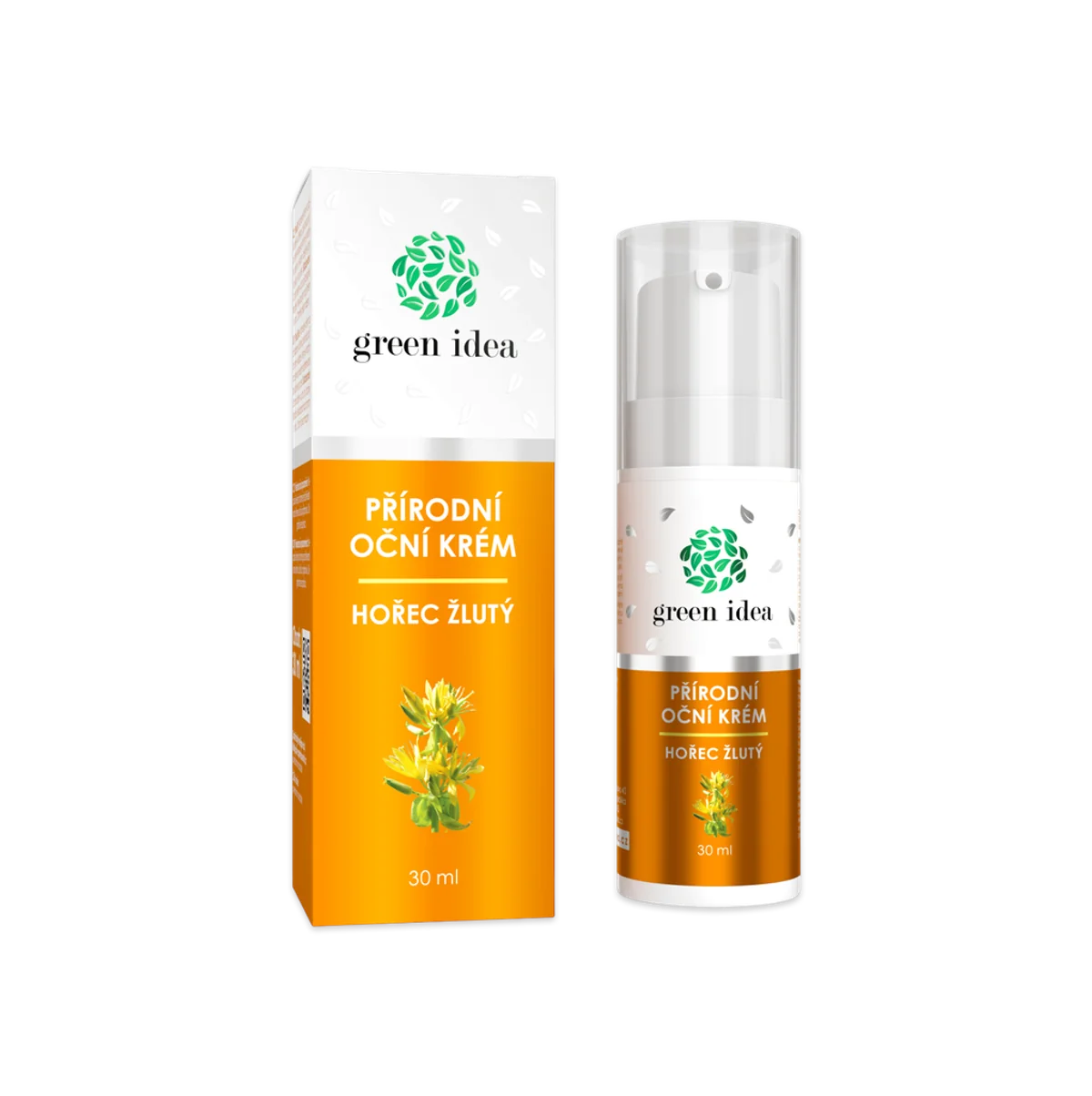 Prírodný očný krém horec žltý - 30 ml - Green idea