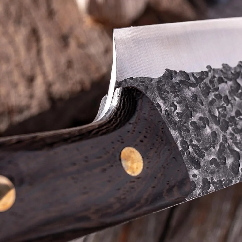 Kuchynský sekací nôž - Hnedá 1 ks, Chef Cleaver knif